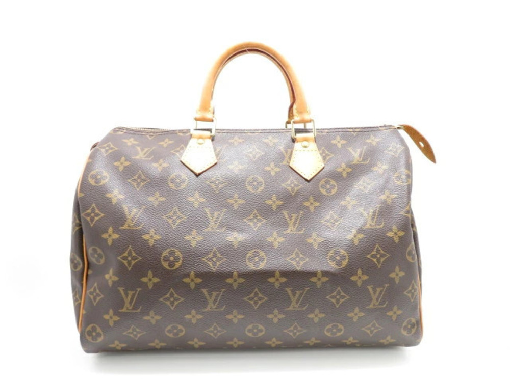 LOUIS VUITTON Monogram Speedy brown Boston Bag Handbag